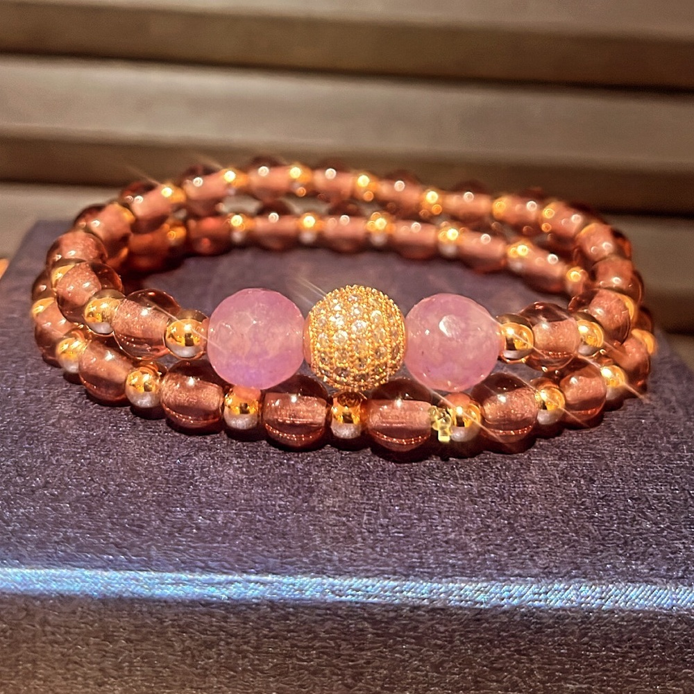 Kunzite stretch beautiful bracelet healing quartz -8mm